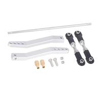NAFRECX RC Accessories Compatible With Vanquish VS4-10 For Phoenix 1/10 RC Crawler Upgrade Parts Aluminum Sway Bar Anti-Tilt Link Rod(Silver)