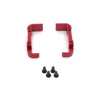 NAFRECX RC Accessories Compatible With WLtoys 144010 144002 124016 Remote Control Car Upgrade Modification Accessories Parts Metal Battery Holder(Red)