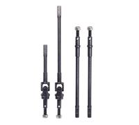 NAFRECX RC Drive Shaft Compatible With Axial SCX6 1/6 RC Crawler Upgrade Parts Front Rear Metal Axle Front For Universal Joint Driveshaft Rear Straight Shaft