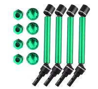 NAFRECX RC Drive Shaft Compatible With Traxxas For MAXX 2.0 V2 89076-4 For WideMaxx 1/10 RC Car Upgrade Parts 4Pcs 8996X Extended Drive Shaft CVD With Wheel Hex(Green)