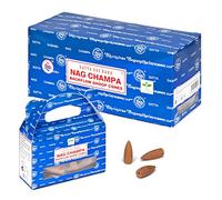 Nag Champa Backflow Dhoop Cones - Box of 6 Packs