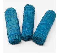 Nag Champa Sage Smudge Sticks - 3 Pack Blue Sage Bundles for Cleansing, Meditation, and Chakra Balance - Aromatic White Sage with Floral Sandalwood Scent - Energy Clearing Ritual Tool