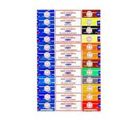 Nag Champa Satya Sai Baba Combo Pack - Incense Sticks - Vastu - 1 Pack (12 Sticks) (Nag Champa/Black Opium)