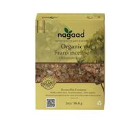 Nagaad Organic Frankincense Frereana Resin - 2oz (56.8g) 100% Pure Wild-Harvested Boswellia Frerean, Premium Frereana Resin for Incense, Purification, Aromatherapy, Olibanum Luban.