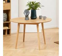 Nagano Round Dining Table - 4 Seater - 120cm - Herringbone Oak Pattern