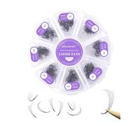 NAGARAKU 5D Premade Fans Lashes, 600 Pcs Volume Lashes 0.07mm C Curl 8-15mm Loose Fans Thin Pointy Base Sharp Narrow Stem Russian Eyelash Extensions
