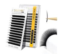 NAGARAKU Camellia Wet Lash, Roots with Light Glue Mega Volume Lash 10mm-11mm-12mm Mix Length Eyelash Extension 0.07mm LC Curl Wispy/Fox/Anime/Hybrid Volume Style