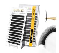 NAGARAKU Camellia Wet Lash, Roots with Light Glue Mega Volume Lash 10mm-11mm-12mm Mix Length Eyelash Extension 0.07mm C Curl Wispy/Fox/Anime/Hybrid Volume Style