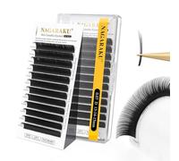 NAGARAKU Camellia Wet Lash, Roots with Light Glue Mega Volume Lash 13mm-14mm-15mm Mix Length Eyelash Extension 0.07mm D Curl Wispy/Fox/Anime/Hybrid Volume Style