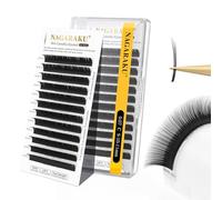 NAGARAKU Camellia Wet Lash, Roots with Light Glue Mega Volume Lash 9mm-10mm-11mm Mix Length Eyelash Extension 0.07mm D Curl Wispy/Fox/Anime/Hybrid Volume Style