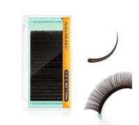 NAGARAKU Dark Brown Classic Lash 0.10mm C Curl 7-15mm Mix Tray Eyelash Extensions Soft Individual Lashes Supplies Volume False Eyelashes 20 Rows