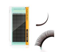 NAGARAKU Dark Brown Classic Lashes 0.07mm C Curl 14mm 20 Rows