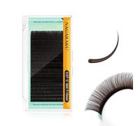 NAGARAKU Dark Brown Colored Eyelash Extensions 0.07mm C Curl 7-15mm Mix Tray Soft Individual Lashes Supplies Classic False Eyelashes Mega Volume 20 Rows