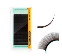 NAGARAKU Dark Brown Colored Eyelash Extensions 0.15mm B Curl 7-15mm Mix Tray Soft Individual Lashes Supplies Classic False Eyelashes Mega Volume 20 Rows Light Brown