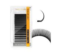 NAGARAKU Eyelash Extensions Individual Lashes Mega Volume 0.12mm LD Curl 7-15mm Mix Tray Classic Matte Black Natural False Lash 16 Rows