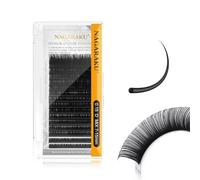 NAGARAKU Eyelash Extensions Individual Lashes Mega Volume 0.15mm D Curl 7-15mm Mix Tray Classic Matte Black Natural Faux Mink False Lash 16 Rows