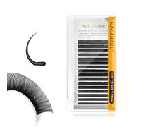 NAGARAKU Eyelash Extensions Individual Mega Volume Lashes Manual Fan 0.15mm LD Curl 7-15mm Mix Tray Classic Matte Black Natural False Lash 16 Rows