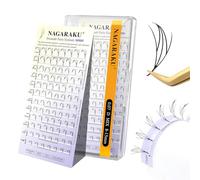 NAGARAKU Premade Fairy Eyelash 0.07mm D Curl 8mm-15mm 92 Clusters