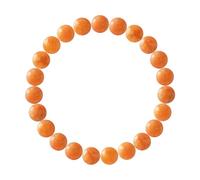 Nàgàrjuna - Orange Jasper Bracelet - High Resistance Elastic - Diameter of Gems 8 mm - Men's Women's Jewellery, 17, Jasper