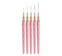 Nageldesign Pinsel, Nagel Liner Pinsel - 5 Pieces Fine Liner - Nägel - Size 7/9/11/15/25 mm UV Gel Polnisch Malerei Nageldesign -Werkzeuge für lange Linien, dünne