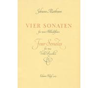 NAGELS VERLAG KASSEL MATTHESON J. - VIER SONATEN FR ZWEI ALTBLOCKFLTEN Classical sheets Recorder