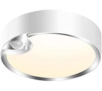 NAGETA Motion Sensor Ceiling Light Battery Operated Indoor LED Ceiling Lights Motion Activated for Hallway Laundry Stairs Garage Bathroom 400LM Warm White