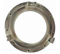 Nagina International 11" Aluminum Porthole Window with Rustic Finish