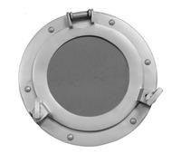 Nagina International 9" Aluminum Porthole Mirror - Nautical Ship Decor