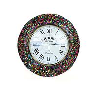 Nagina International Colorful Starry Night Handmade Premium Nautical Wall Decor Clock | Time's Wall Mounted Clock | Large Gifts & Decor | Hall Room Decorative Hanging