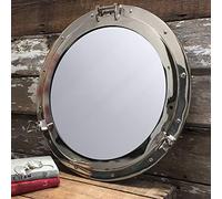 Nagina International Deluxe Class Chrome Porthole Mirror 20" - Porthole - Nautical Wall Hanging