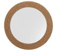 Nagina International Hand Crafted Nautical Premium Wall Decor Rope Accentuated Mirror | Maritime Sailor's Decor Gifts & Collectibles (12 Inches)