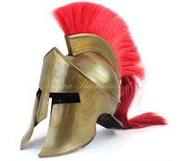 Nagina International Medieval Armour King Leonidas Greek Spartan Roman Helmets | Spartan Legions Helmet | Men's Spartan Warrior Headwear Costume Accessories | 300 Movie Authentic Replica Helmet