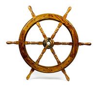 Nagina International Natural Wood Premium Pirate's Boat Ship Wheel (18 Inches)