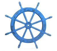 Nagina International - Nautical Wooden Boat Wheel - Home Decor 48 Inches Antique Purple