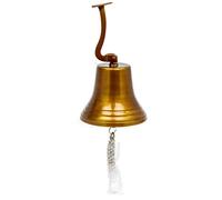 Nagina International Navy's Nautical Ship's Aluminum Cast Premium Bell | Nursery Decor Gifts (Antique Brass, 11 Inches)