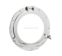 Nagina International Premium Silver Lined Aluminum Nickel Coated Nautical Ship's Porthole Window ! Maritime Wall Decor Mirror | Exclusive (Window, 12 Inches)