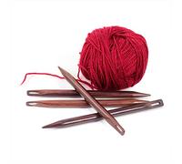 Nagina International Rosewood Hand Crafted Fine Wooden Stitching Needles | Stitching & Yarn Weaving Supplies (4mm)