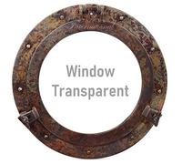 Nagina International Rustic Copper Shipwrecked Premium Nautical Porthole Mirror | Nautical Bathroom Mirrors (Aluminum Window, 8 Inches)