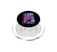 Nagoya City 80s Synthwave Bonsai Japan Nagoya PopSockets PopGrip for MagSafe
