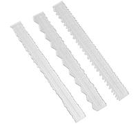 Nagoyuki 3 Styles Irregular Edge Ruler,Metal Craft Ruler Paper Tearing Ruler for Embossing with Scrapbook Jagged Edge Rulers