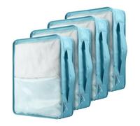 Nagoyuki 4 PCS Large Packing Cubes,40x30x12CM Same Size Suitcase Organiser Bags Compressible Expandable Packing Cubes for Suitcase, Luggage,Handy Helper (Green)