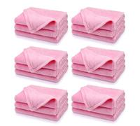 Nagoyuki 6 pcs 40 x60 inch Fleece Throw Blanket Soft Cute Warm Plush Flannel Blankets for girl Spa Slumber Movie Night Wedding (Pink)