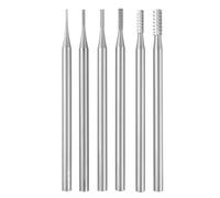 Nagoyuki 6Pcs Cylinder Shape Jewelry Burr - 3/32Inch Shank Cylindrical -Cut Burs Lapidary Setting Tools