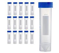 Nagoyuki Self Standing Centrifuge Tubes 50ML, [50 Pack] Plastic Test Tube with Caps, 50ML Sterile Test Tubes with Lids Reusable