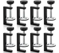 Nagpew 8 Piece Metal C Clamps, 2 Inch Heavy Duty G Clamp for Woodworking | Small Adjustable Metal Desk Fence Cabinet Clip for Assembly, Gluing, Welding, Metalworking, Mounting