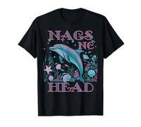 NAGS HEAD NC DOLPHIN LOVER COLORFUL BEACH SOUVENIR T-Shirt