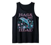 NAGS Head NC Dolphin Lover Colorful Beach Souvenir Tank Top