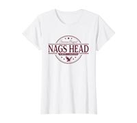 Nags Head North Carolina - Nags Head NC Label Value Graphic T-Shirt, Women, White, M