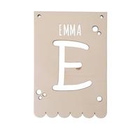 nagu® E- Wooden Letter Bunting to Form Names or Words and Hang on The Wall of The Room or use as Decoration for a Children's Party. Original Gift idea for Children