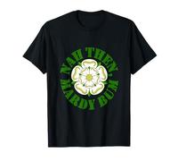 Nah Then Mardy Bum Yorkshire Slang Dialect Rose Green Text T-Shirt